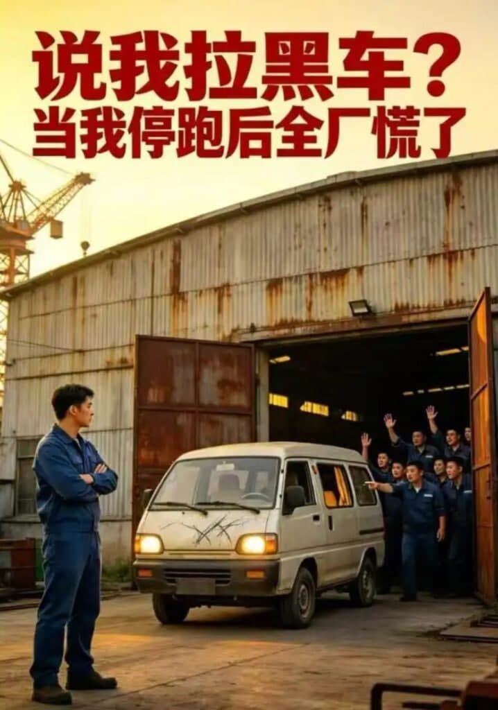 说我拉黑车？当我停跑后全厂慌了海报