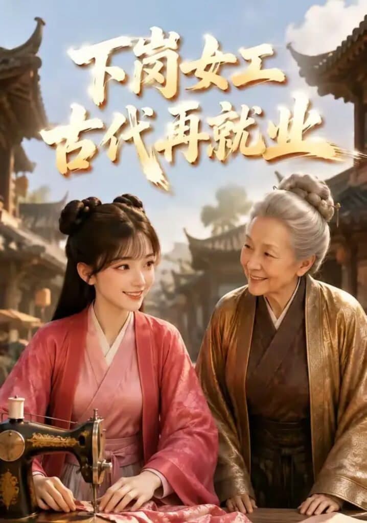 下岗女工古代再就业海报
