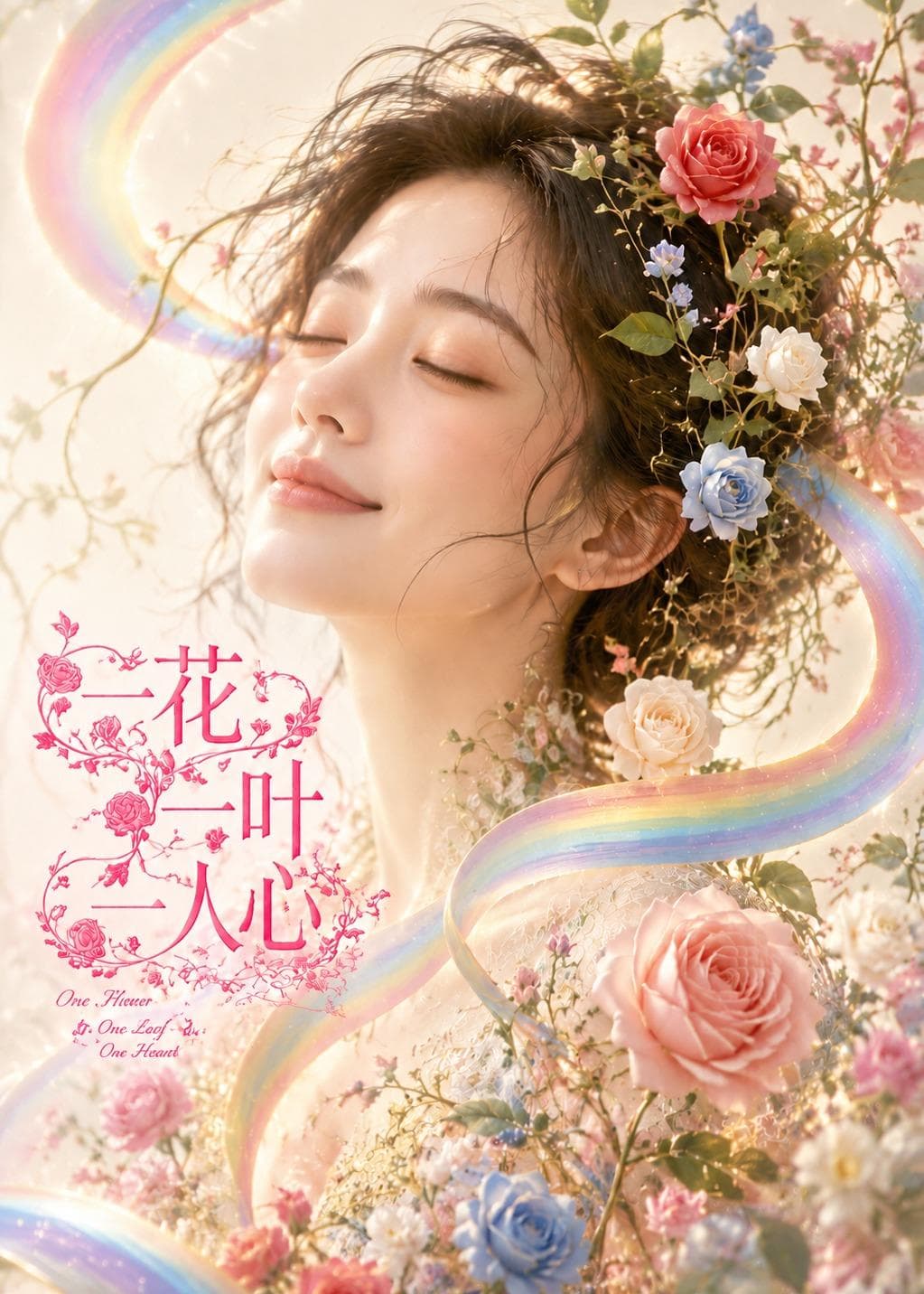 一花一叶一人心海报