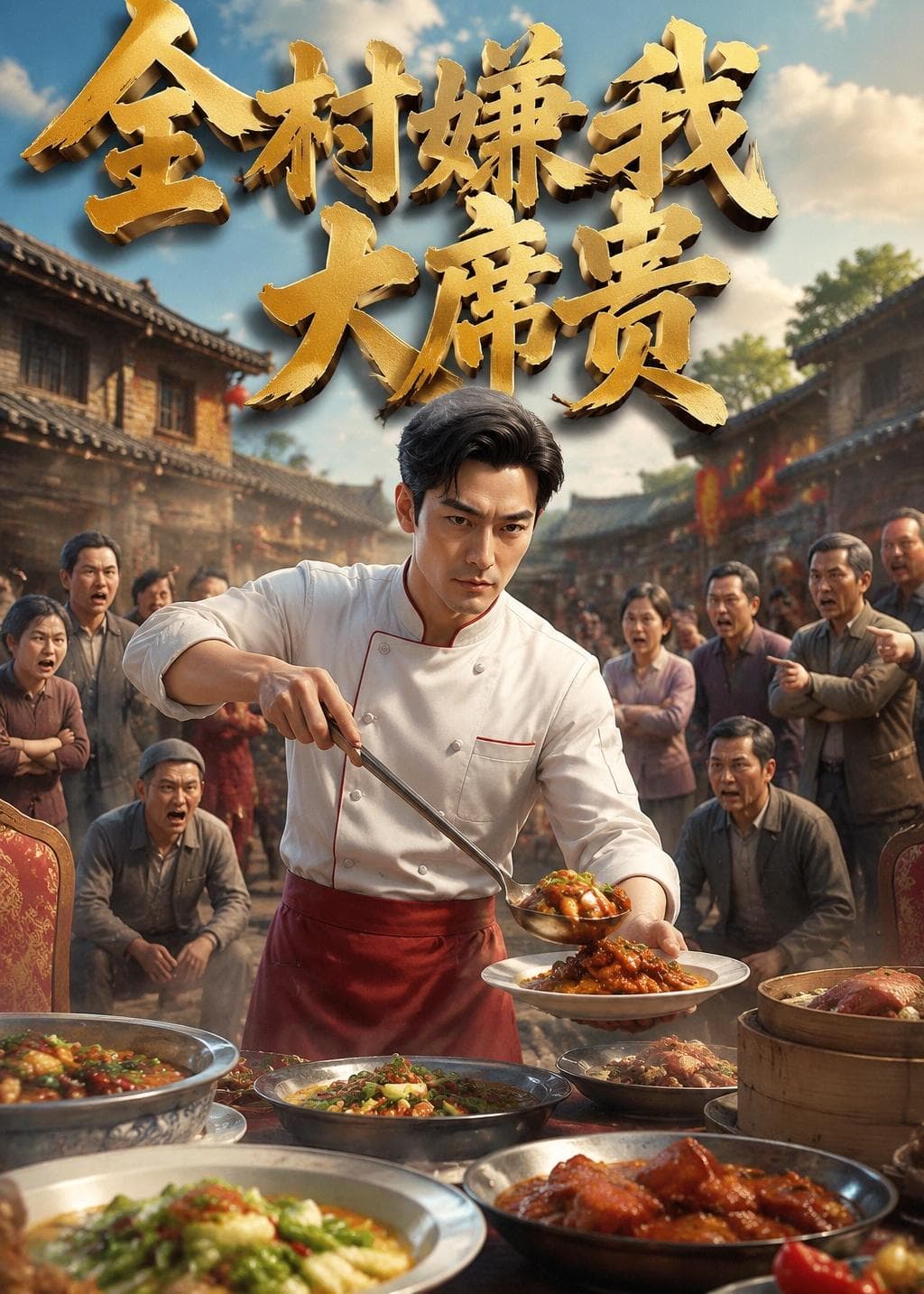 全村嫌我大席贵（AI短剧）海报